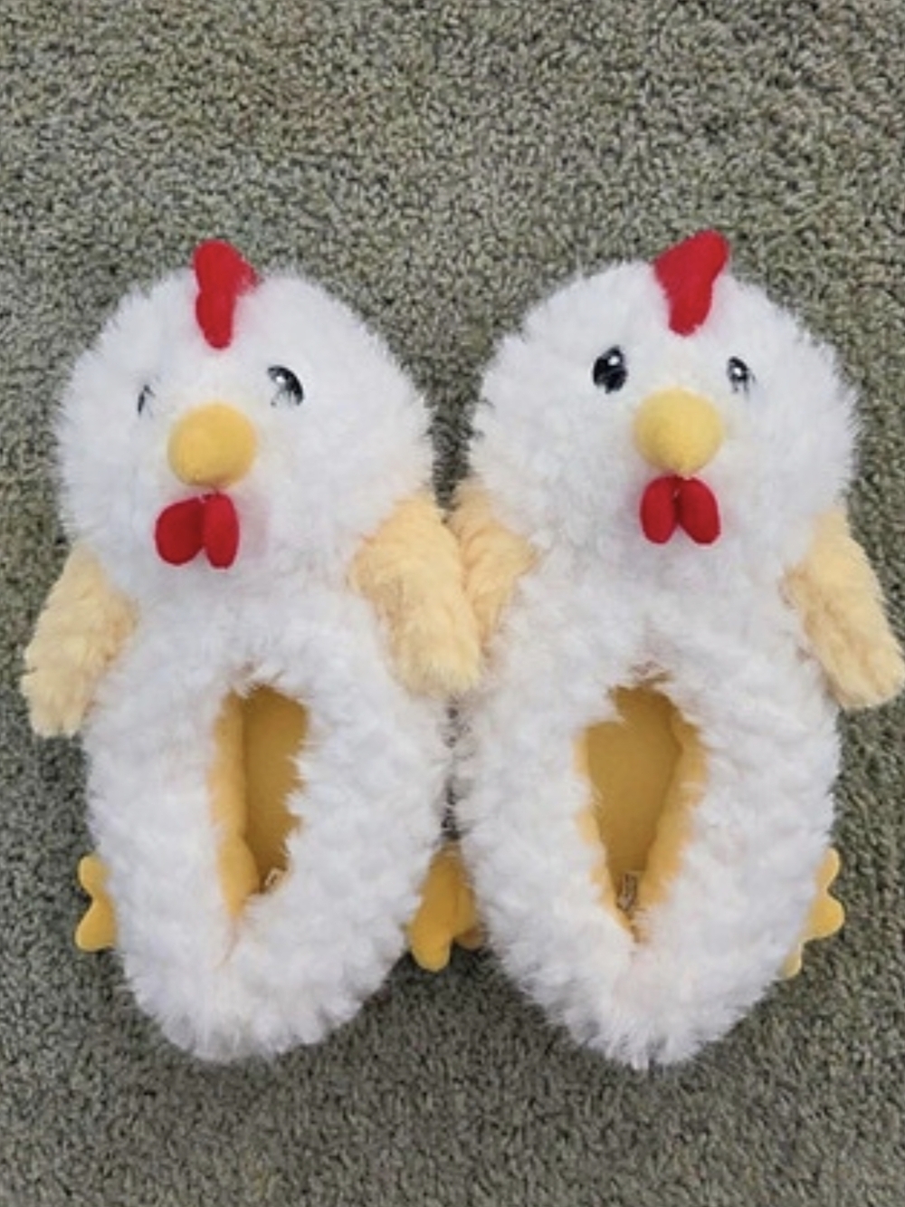 Chicken Plush Slippers KIDS 2-3